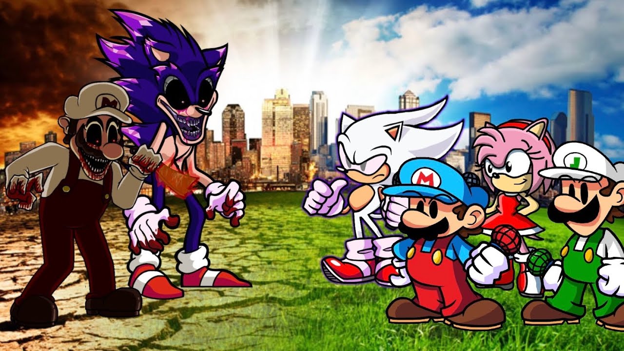 Familiar Finale Ft. Sonic Exe, Mario Exe, Sonic, Amy, Mario And Luigi