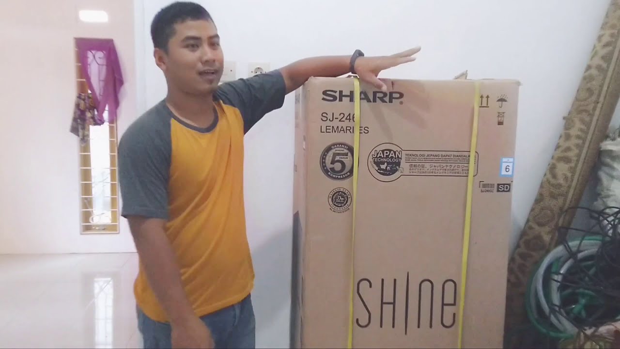Unboxing Lemari  Es  Sharp  SJ 246 Banjarmasin YouTube