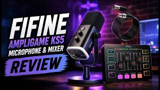 FIFINE AmpliGame KS5 Gaming Microphone and Audio Mixer Bundle Review | Best Budget Streaming Setup!