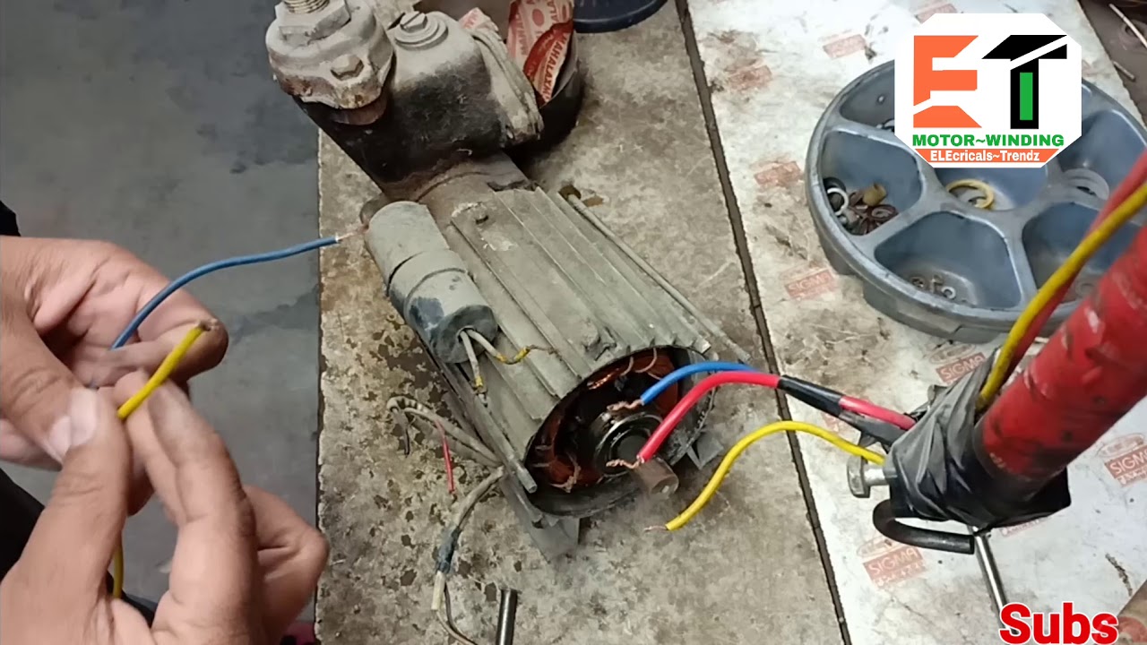 tulu pump motor winding connection 0.5 hp water pump motor winding