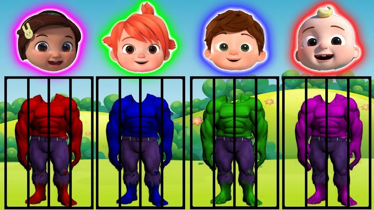 Wrong Heads Top Superheroes Cocomelon JJㅣSpiderman Hulk Ironman Wrong Superheroes Puzzle R