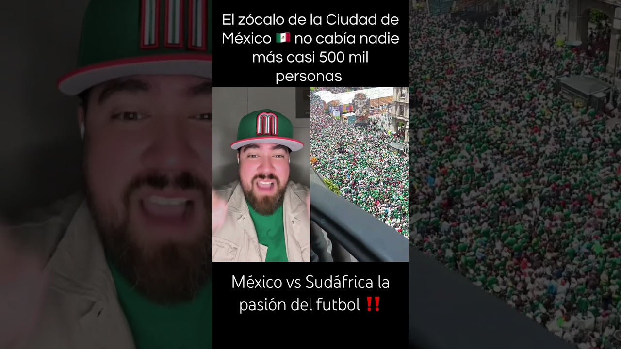 Impresionante lo que vivieron miles de mexicanos 🇲🇽 en el zócalo ‼️#futbol #cdmx #mexico