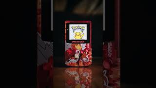 Pokemon Yellow Intro On A Custom Gameboy Color Made By 8bitaesthetics shorts