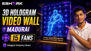 Stunning 8x5 ft 3D Hologram Video Wall Installation at Kalaignar Library, Madurai