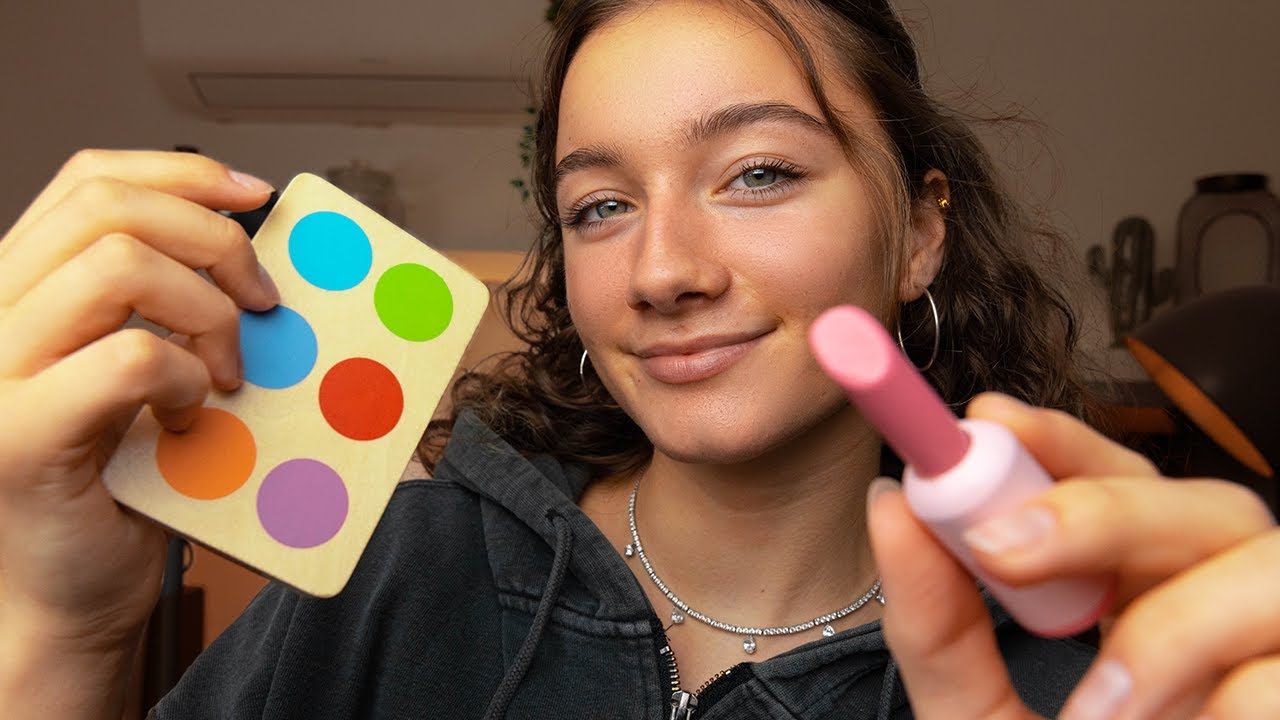 ASMR Doing Your MakeUp! (Wooden Triggers) YouTube