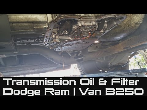 How to Change Transmission Fluid & Filter on Dodge Ram | Van B250