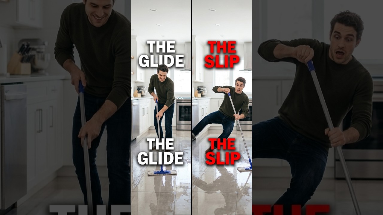 Movies vs Real Life: Mopping the Floor 🧽😭 #shorts