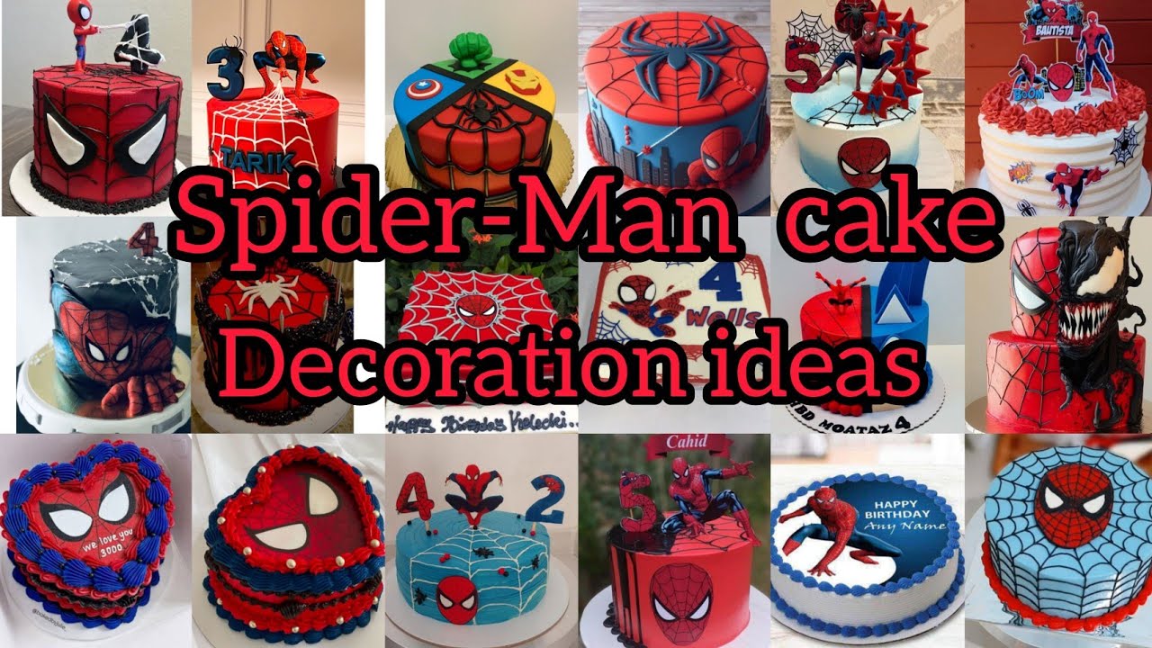 Spider-Man theme cake design ideas/birthday cake/super hero cake ideas/latest Homemade cake designs 