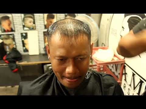 Rapikan Rambut Pelanggan Yang Sudah Tipis Di Atas Tanpa Harus Botak|| Sanamisi Barbershop BauBau
