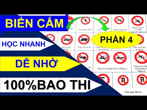 Video MẸO BIỂN BÁO 600 CÂU HỎI LÝ THUYẾT LÁI XE /Thầy Chiến... - YouTube