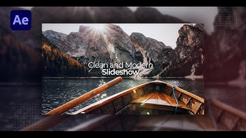 Clean Slideshow In After Effects | After Effects Tutorial