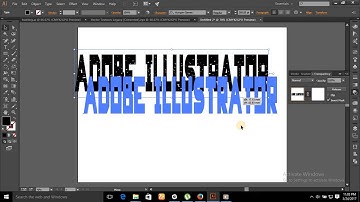 How To Apply Textures To Text  Illustrator CC