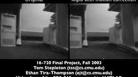 Software camera stabilization on a legged robot 2