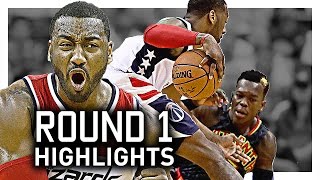 John Wall NASTY Round 1 Offense Highlights VS Hawks 2017 Playoffs - UNSTOPPABLE!
