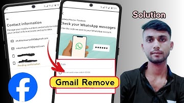 How to Remove Gmail from Facebook 2025 Check your email problem🙃 | email remove problem