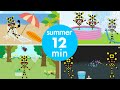 【踏切アニメ】夏まとめ12分 Summer summary 12 minutes
