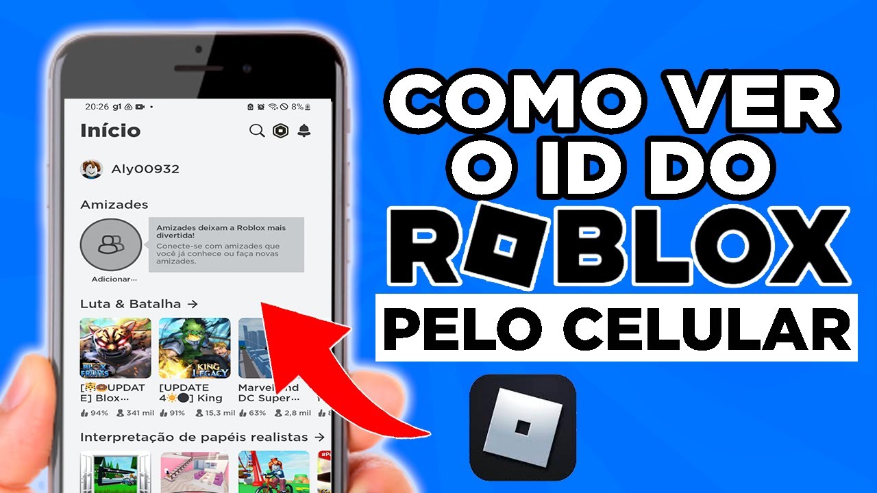 Como VER O ID do ROBLOX PELO CELULAR - YouTube