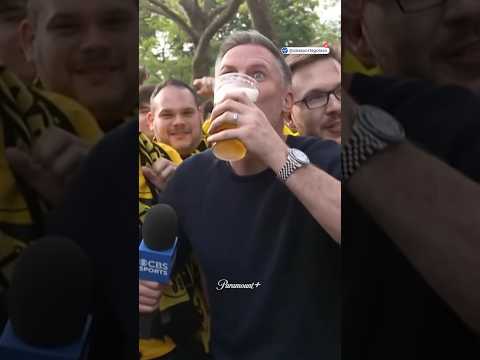 Nobody on planet earth has had more fun than Carra did in Dortmund’s Yellow Wall 🟡