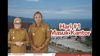 Hari Pertama Masuk Kantor Bupati Dan Wakil Bupati Mamuju