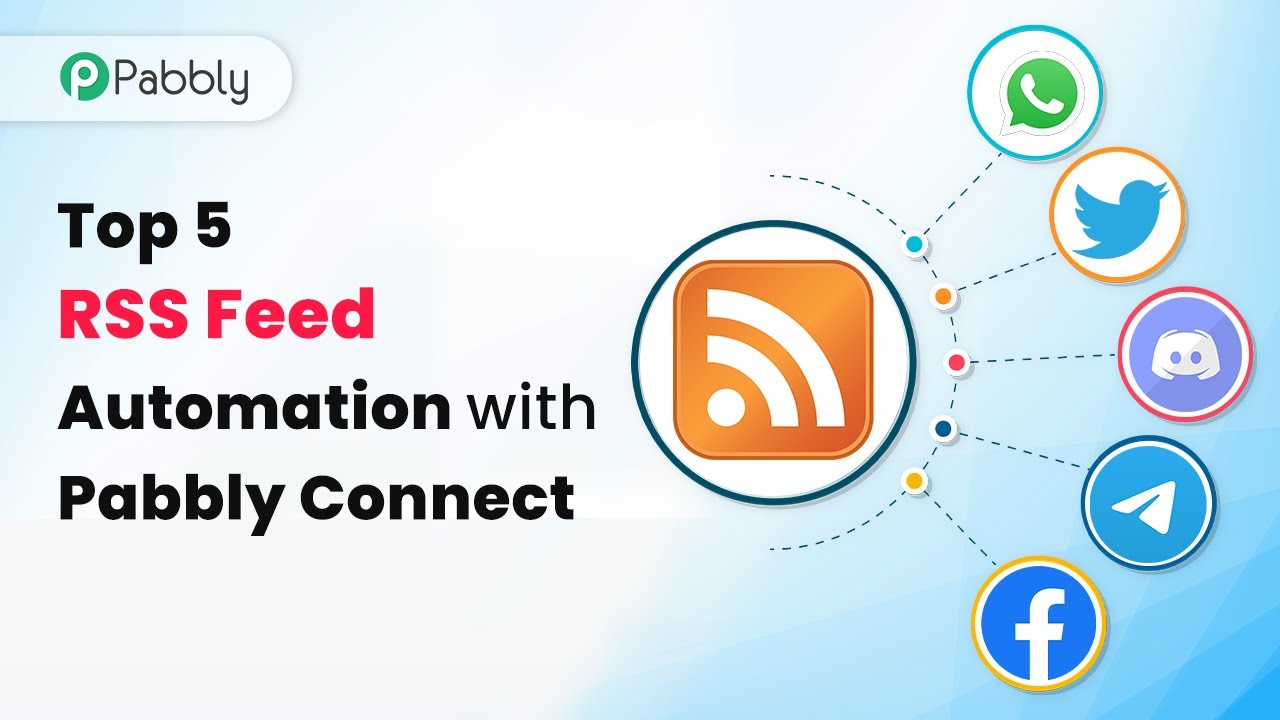 5 Best RSS Feed Automations Inside Pabbly Connect - Top 5 RSS Feed  Automations - YouTube