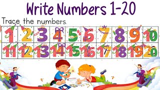 Trace and Write Numbers 1-20 | Handwriting Numbers| Aprende y escribe los números del 1 al 20
