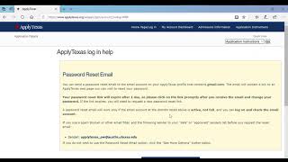 RECOVERING YOUR APPLYTEXAS ACCOUNT