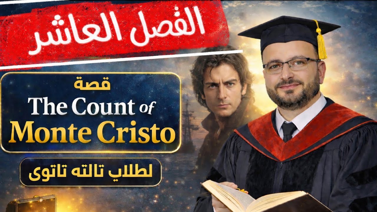 ملخص الفصل العاشر كونت دي مونت كريستو تالتة ثانوي | شرح وأهم الأحداث