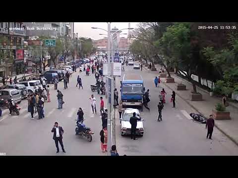 Nepal Earthquake CCTV