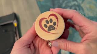 WSIFACA Wooden Pet Memorial Box 2 05x1 65 Inch Round Keepsake Box Review