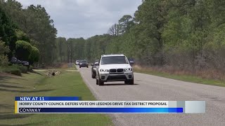 Horry County Council defers vote on potential tax improving private road