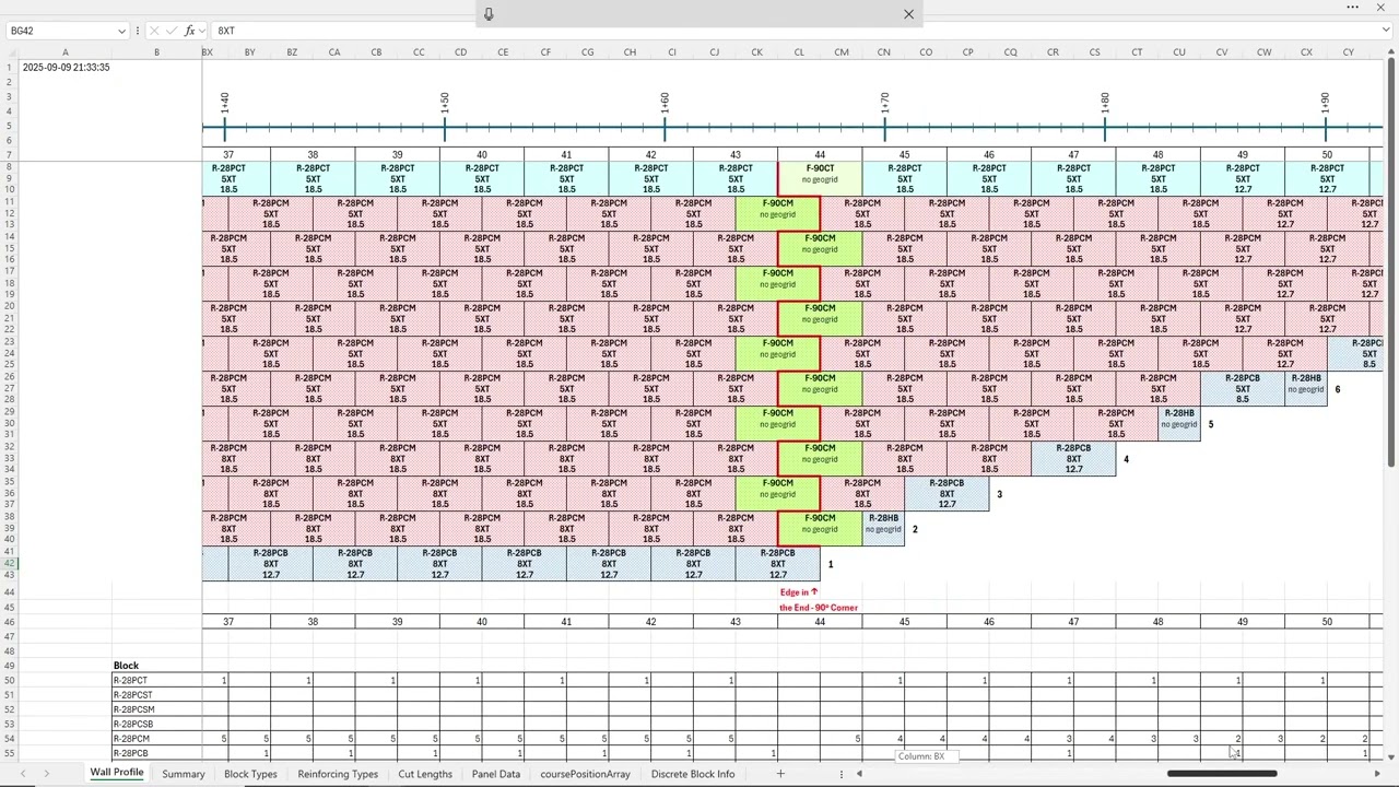 Redi-Rock Geo5 Software Output to Final Drawing