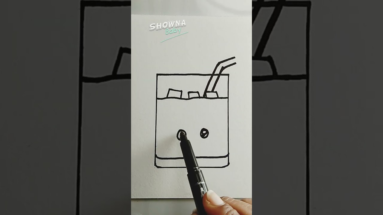 How to draw a cute drink 