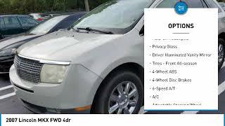 2007 Lincoln MKX 38537A