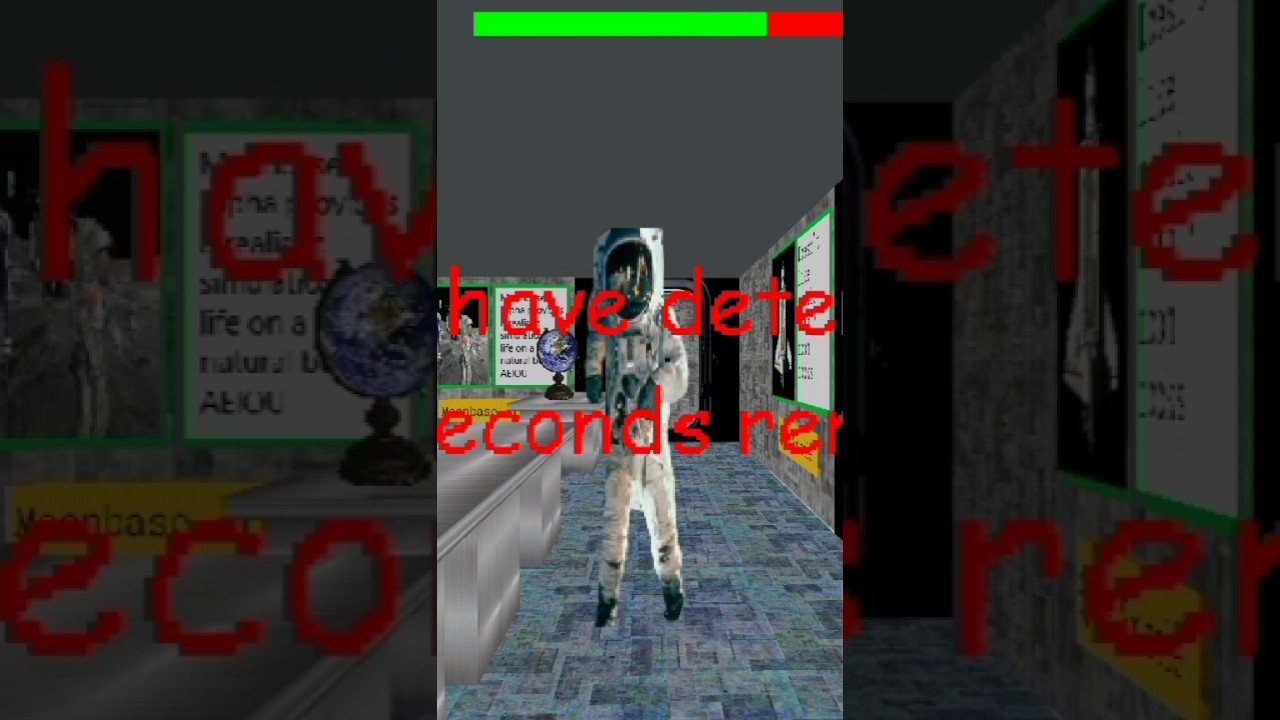 Nasa Basics Jumpscare in The Detention Room (Baldi's Basics)