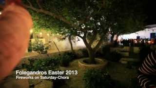 Folegandros Easter 2013-Fireworks on Saturday night