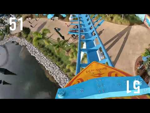 1 Minute Roller Coaster Timer 🎢  - Pipeline 🏄🌊🌴 On-Ride