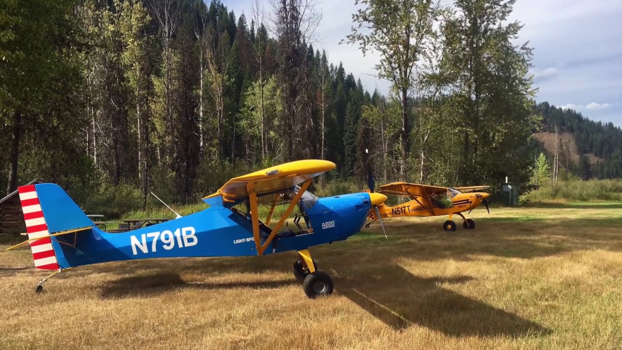 2 Aerotreks flying to Magee Ranger Station, Idaho YouTube