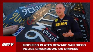Illegally Modified License Plates Beware: San Diego Police Crackdown On Drivers