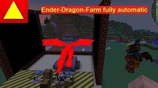 Dragon Farm Full Automatic Minecraft Tutorial GER / EN (subtitle) screenshot 2