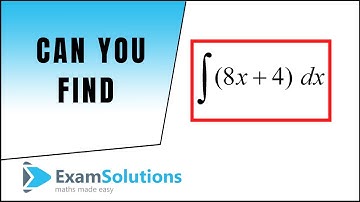 Integration - Past Paper Question | ExamSolutions