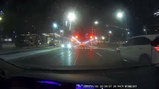 SUV Driver Attempts To Drive The Wrong Way Down A One Way Street.