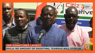 Raila Odinga launches a digital platform to collect 10 million signatures to oust President Ruto