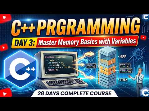 C++ Day 3: Master Memory Basics with Variables