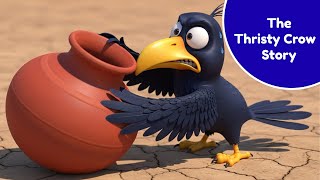 The Thirsty Crow Story | Moral Story in English | Bedtime Stories for Kids