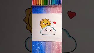 Drawing Sun With Cloud Resimi
