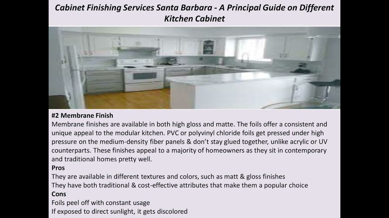 Cabinet Finishing Services Santa Barbara - A Principal Guide on Different Kitchen Cabinet