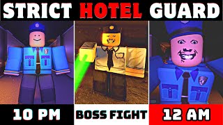 Weird Strict Hotel Guard (Night 1 to 5) - Full Walkthrough | Roblox