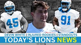 Bad Injury News On Lions Rookies + LB Devin White Speaks On Signing With Detroit Lions