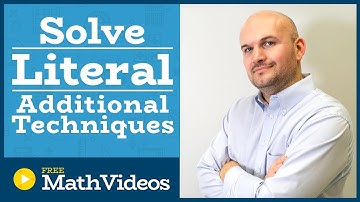 MASTER solving literal equations using additional techniques