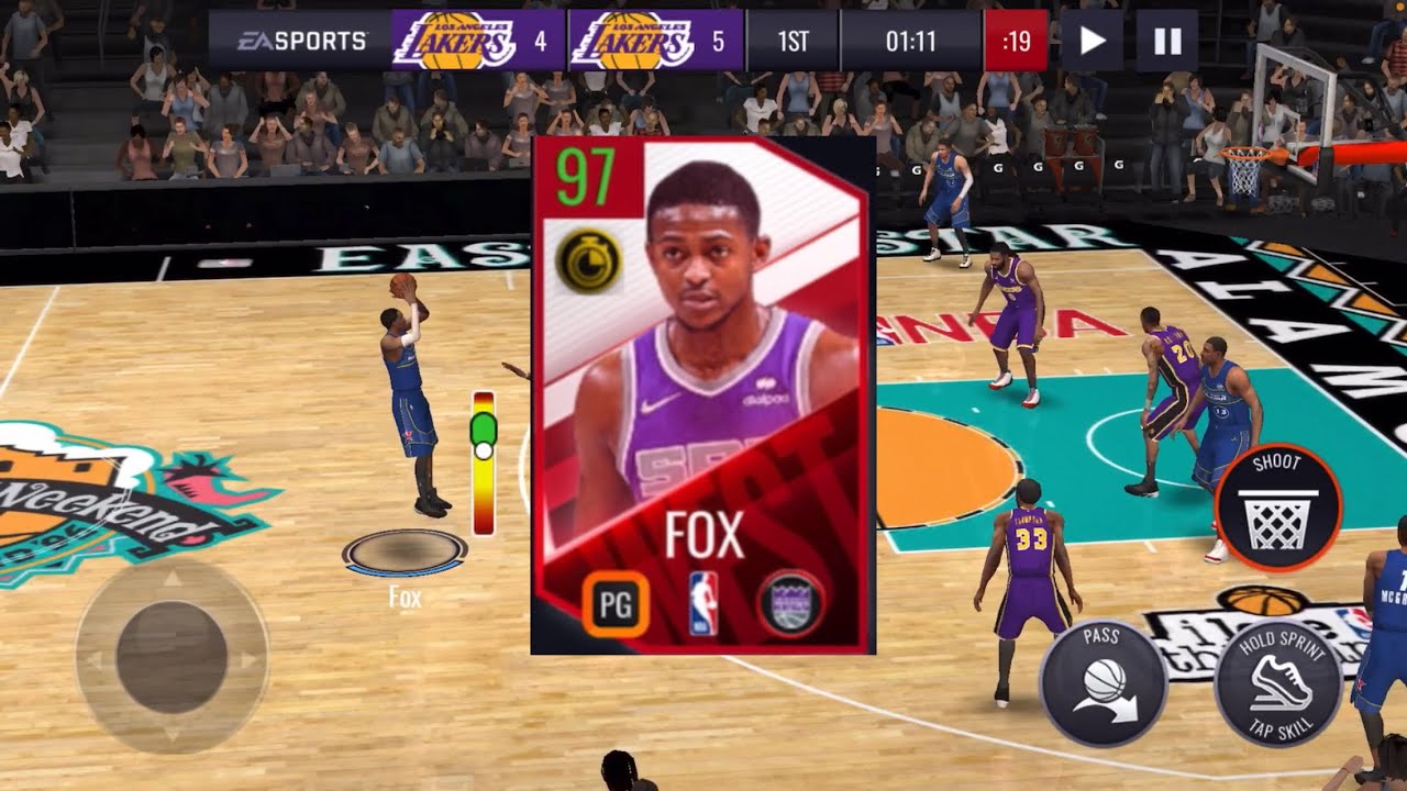 94 ovr PlayOffs Master De’Aaron Fox Gameplay NBA LIVE MOBILE SEASON 7